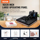 VEVOR HEAT PRESS 16X20 1700W POWER HEAT MACHINE HIGH PRESSURE TL4050-1 - BLACK - Like New