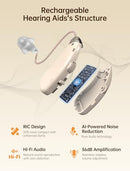 BIGPROT HEARING AIDS RECHARGEABLE FOR SENIORS LIGHTWEIGHT HEARING AMPLIFIERS - Like New