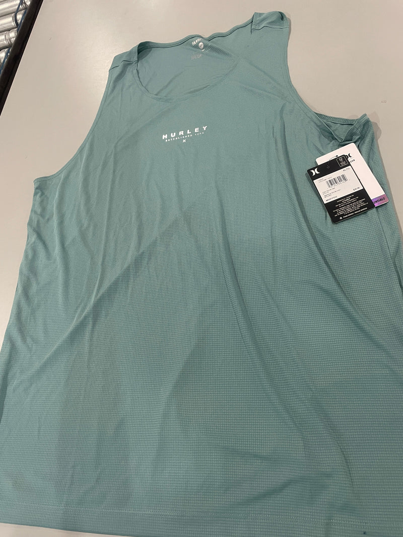HURLEY MEN'S STRAY TEXTURE TANK TEE - SIZE: MEN XL - ARTILLERY - Brand New