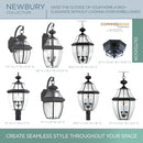 Quoizel Newbury 21" Outdoor Hanging Lantern, Mystic Black - Brand New
