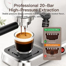MEGAWISE 20-BAR ESPRESSO MACHINE 40.6OZ TANK MILK FROTHER - SLIVER - Brand New