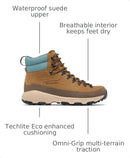 COLUMBIA NEWTON ALPINE PT MEN HIKING BOOTS LIGHT BROWN METAL SIZE 10.5 - Like New