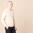 AMAZON ESSENTIALS MEN'S LONG-SLEEVE CREWNECK SWEATER, 100% COTTON - SIZE: L - Brand New