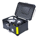 VCOROS Motorcycle Top Case Box 65L Waterproof Aluminum Alloy Monokey Plate - Brand New