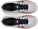 3026175 Under Armour Men Charged Assert 10 Run Shoe White/White/Black Size 10 - Like New