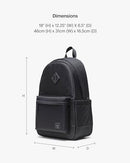11383-05881 HERSCHEL HERITAGE 24L BACKPACK BLACK - Like New