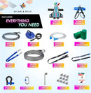 Zipline Kit 120ft Zip Line With Brake, Safety Harness Seat B08Y5YFSZN - Black - Brand New
