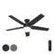 Hunter Fan 52" Ceiling Fan LED Light Remote Control CC5C25C95 - Matte Black - Like New