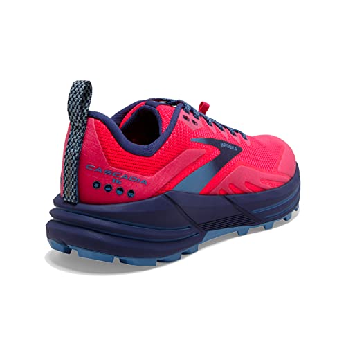 BROOKS WOMEN'S CASCADIA 16 TRAIL RUNNING SHOE - SIZE 10 (AU/UK W8) - PINK/COBALT - Like New