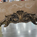 GENERIC ORNATE DECORATIVE MIRROR 25.5W X 39L - BRONZE WOOD - Like New