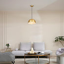 Globe Electric 65826 Hazel 1-Light Pendant Lighting, Bulb Not Included - Brass - Brand New