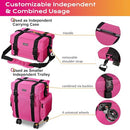 BYOOTIQUE 2 in1 Makeup Case Unseasonable Bright Cosmetic B0983FNJ4W - Deep Pink - Like New