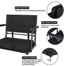 Bsteciar Stadium Seats Bleachers Armrests Portable Stadium Chairs Back 2 Pack - Brand New