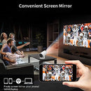 HEAYZOKI MINI PROJECTOR WITH BLUETOOTH, 120ANSI HD 1080P AUTO FOCUS - WHITE - Like New
