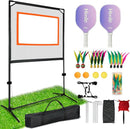 HMLC PORTABLE PADDLE GAME NET INDOOR & OUTDOOR PLAY FUN FRIENDLY BACKYARD GAMES - Like New