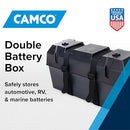 Camco Double Battery Box Safely Store RV (& More) Batteries - USA Made - Brand New