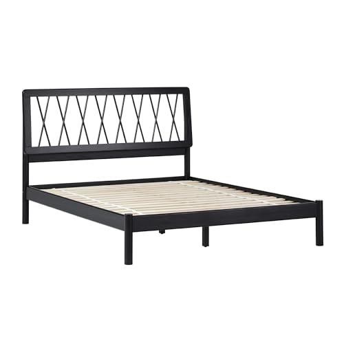 WALKER EDISON QUEEN HEADBOARD WOOD BED QUEEN SIZE XAVB5CBL - BLACK - Like New