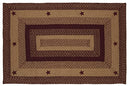 IHF Home Decor | Star Wine Premium Braided Collection | 4'x6 Rect. - Brand New