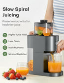MARSAIL SLOW MASTICATING COLD PRESS JUICER MACHINES, HIGH JUICE YIELD - BLACK - Like New