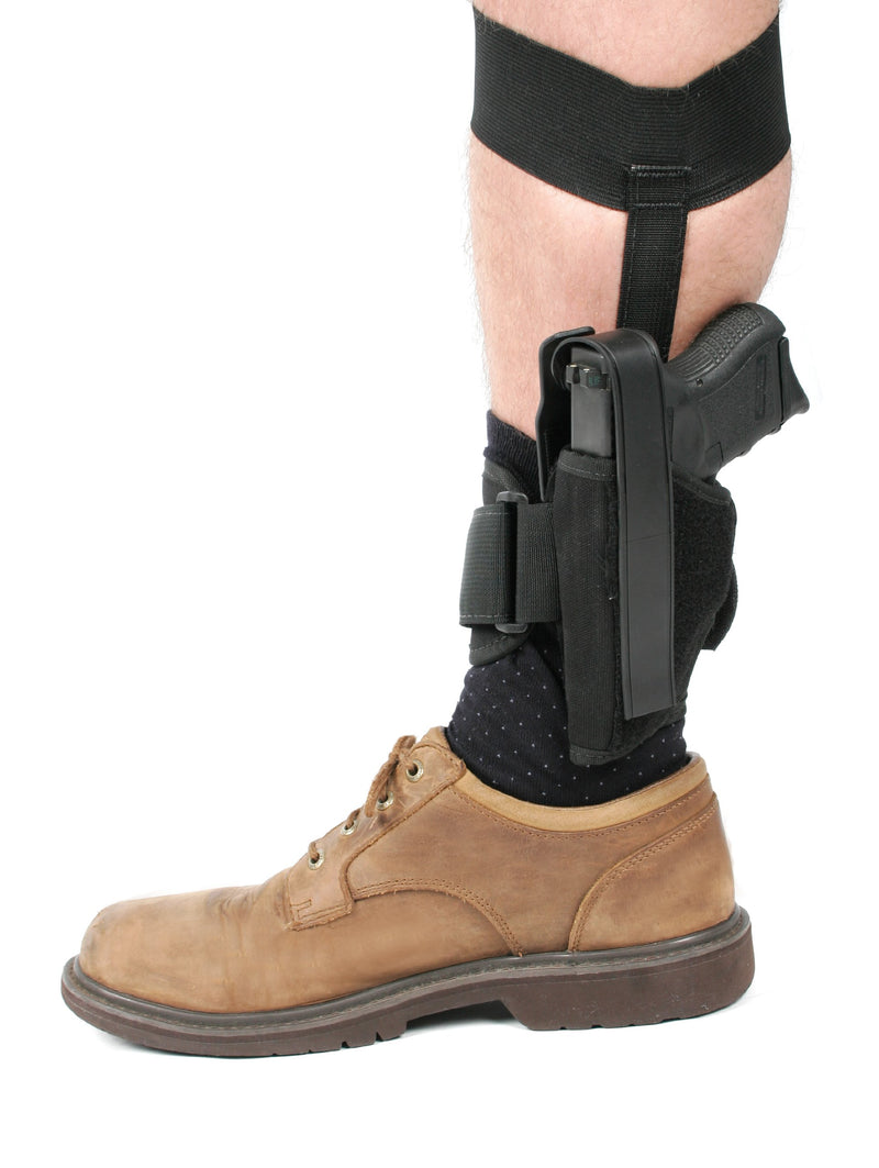 BLACKHAWK ANKLE HOLSTER, BLACK/SIZE 10, RIGHT HAND, 40AH10BK-R - BLACK - Like New