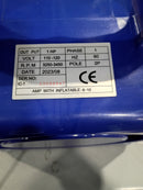 JUMP ORANGE JUMPORANGE BOUNCE HOUSE AIR BLOWER 1HP BOUNCY CASTLE - BLUE/YELLOW - Like New