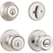 KWIKSET 690T-15S KNOBSET COMBO PACK - SILVER - SILVER - Brand New