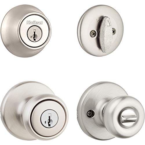 KWIKSET 690T-15S KNOBSET COMBO PACK - SILVER - SILVER - Brand New