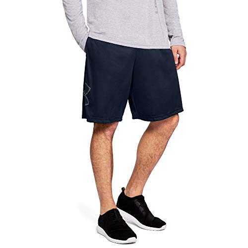 UNDER ARMOUR MEN'S LOOSE UA TECH GRAPHIC SHORTS 1306443 SIZE M - NAVY - Brand New