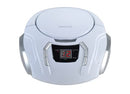 PROSCAN PRCD261 PORTABLE CD RADIO BOOMBOX WITH AM/FM RADIO - WHITE - Like New