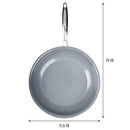 GOODFUL BY GOTHAM CERAMIC NONSTICK FRY PAN 11" GX00-P062 - GRAY/WHITE - Brand New