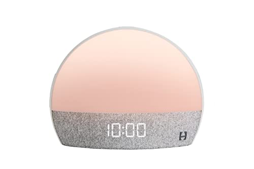 HATCH SLEEP SOUND MACHINE, SUNRISE ALARM CLOCK, SMART LIGHT, - GRAY - Like New
