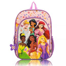 DISNEY KIDS' SINGLE 16" BACKPACK - PRINCESS WITH MOANA - PINK/PURPLE - Like New