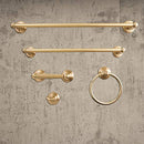 SENTO ROBIKI Gold Bathroom Accessories Set (5-Piece, Satin Brass) - B08LDNWV6N - Like New