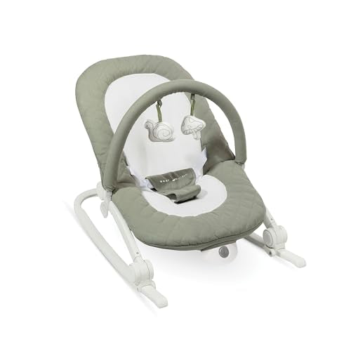 BABY DELIGHT AURA DELUXE PORTABLE ROCKER & SEAT FOR INFANTS - ORGANIC SAGE - Like New