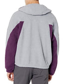 MARMOT Men's Super Aros Fleece Hoody Jacket, Sleet/Purple Fig, Small - Brand New