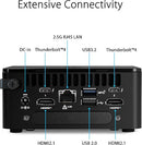 ASUS NUC 13 PRO TALL BAREBONE I7-1360P UP TO 64GB DDR4 RNUC13ANHI70000UI - BLACK - Like New