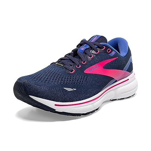 BROOKS WOMEN'S GHOST 15 GTX PEACOAT/BLUE/PINK SIZE 6 WOMENS UK / 8 WOMENS - Like New