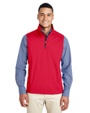 CE709 Core 365 Techno Three-Layer Quarter-Zip Vest Classic Red L - Like New