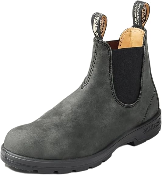 BLUNDSTONE CHILDREN'S BOOTS BLUNDSTONE CHEALSEA - SIZE MEN 2 - RUSTIC BLACK - Like New