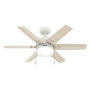 HUNTER FAN HUNTER SPOKANE LED 44” CEILING FAN - MATTE WHITE - Like New