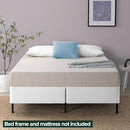 ZINUS SLEEP MASTER 9 INCH HIGH PROFILE BIFOLD BOX SPRING, QUEEN - WHITE - Like New