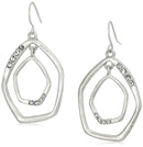 The SAK Pave Orbit Earrings SE0513 - Silver - Brand New