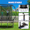 KIIVAKII TRAMPOLINE 14FT OUTDOOR TRAMPOLINES ASTM APPROVED TX-B7123 - BLACK - Like New