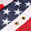 PREREENOO AMERICAN FLAG, 3FT BY 5FT, PREMIUM EMBROIDERED STARS, RED/WHITE/BLUE - Brand New