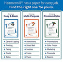 HAMMERMILL PRINTER PAPER, PREMIUM COLOR 28 LB PAPER, 8.5 X 11-5 REAM, 100 BRIGHT - Brand New