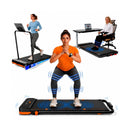 JAGJOG WALKING PAD VIBRATION & INCLINE FAT BURNING, UNDER DESK TREADMILL - BLACK - Like New