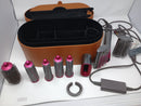 DYSON AIRWRAP STYLER WITH 3 ATTACHMENTS - FUCHSIA/IRON - Like New