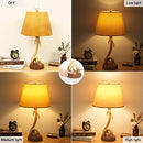 BONCOO ANTLER RUSTIC TABLE LAMP USB PORT 8W 2700K LED BULB INCLUDED - Brown - Like New