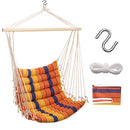 Y STOP Hammock Chair Hanging Rope Swing Max 330 Lbs Padded - Scratch & Dent