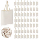 Roowest 60 Pack Canvas Tote Bags Bulk 16" x 15" Lightweight Medium - Brand New